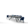 Modrest Bobby Modern Black Ceramic Extendable Dining Table Model VGYF-DT8936-BLK-DT