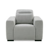 Divani Casa Bode Modern Grey Fabric Recliner Chair Model VGMB-R211-P1-CHR-M31