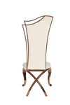 Modrest Bonnie Beige Velvet & Rose Gold Dining Chair (Set Of 2) Model VGZAY906-BEI-DC