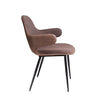 Modrest Bontura Modern Brown Fabric & Leatherette Accent Chair Model VGOBTY147-BRN-CH