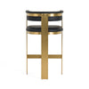 Modrest Boswell Modern Black & Matte Gold Barstool Model VGRH-RHS-BS-158-BLKGLD