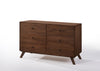 Modrest Addison Mid Century Modern Grey & Walnut Bedroom Set Model VGMABR-38-SET