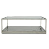 Modrest Braxton Contemporary Clear Wave Glass Coffee Table Model VGGMCT-1676-CT