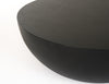 Modrest Bronte Modern Black Concrete Round Coffee Table Model VGGR-615020-BLK