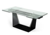 Modrest Bronwin Modern Black Glass Extendable Dining Table Model VGNSGD8684-BLK-DT