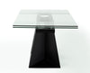 Modrest Bronwin Modern Black Glass Extendable Dining Table Model VGNSGD8684-BLK-DT