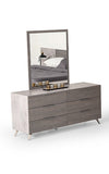 Nova Domus Bronx Italian Modern Grey Mirror Model VGACBRONX-MIR