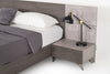 Nova Domus Bronx Italian Modern Faux Concrete & Grey Bed Model VGACBRONX-BED