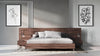 Nova Domus Brooklyn Italian Modern Walnut Bed Model VGACBROOKLYN-BED