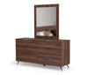 Nova Domus Brooklyn Italian Modern Walnut Mirror Model VGACBROOKLYN-MIR