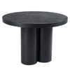 Modrest Bruni Modern Black Concrete Round Dining Table Model VGGR-623810-BLK