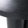 Modrest Bruni Modern Black Concrete Round Dining Table Model VGGR-623810-BLK
