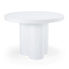 Modrest Bruni Modern White Concrete Round Dining Table Model VGGR-623810-WHT