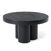 Modrest Bruni Modern Black Concrete Coffee Table Model VGGR-623840-BLK