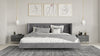 Nova Domus Bryan Modern Grey Velvet & Gold Bed Model VGMABR-82