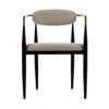 Modrest Buchtel Mid Century Modern Beige & Gold Arm & Black Dining Chair Model VGDW-J1312-BGE