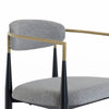 Modrest Buchtel Mid Century Modern Medium Grey & Gold Arm & Black Counter Chair Model VGDW-J1313-MEDGRY