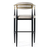 Modrest Buchtel Mid Century Modern Beige & Gold Arm & Black Bar Chair Model VGDW-J1314-BGE