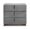 Modrest Buckley Modern Cracked Grey 3 Drawer Nightstand Model VGVC-N2003-GRY