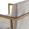 Modrest Burnham Contemporary Light Grey Fabric & Brass Counter StoolModel VGGA-6960CH-C-CS