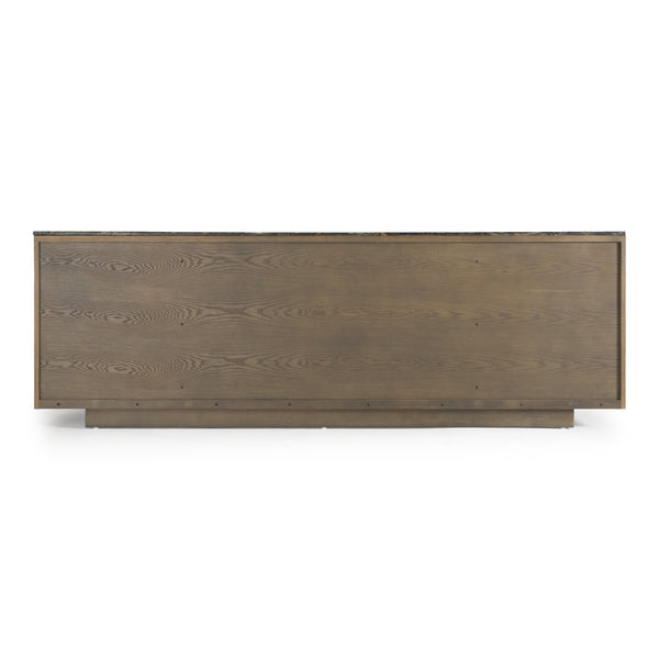 Byer Modern Grey Ash + Marble Buffet