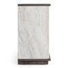 Cairo Modern Grey Elm and White/Grey Marble Pattern Buffet
