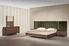 Eastern King Nova Domus Calabria Modern Walnut & Green Velvet Bedroom Set Model VGACCALABRIA-SET-EK