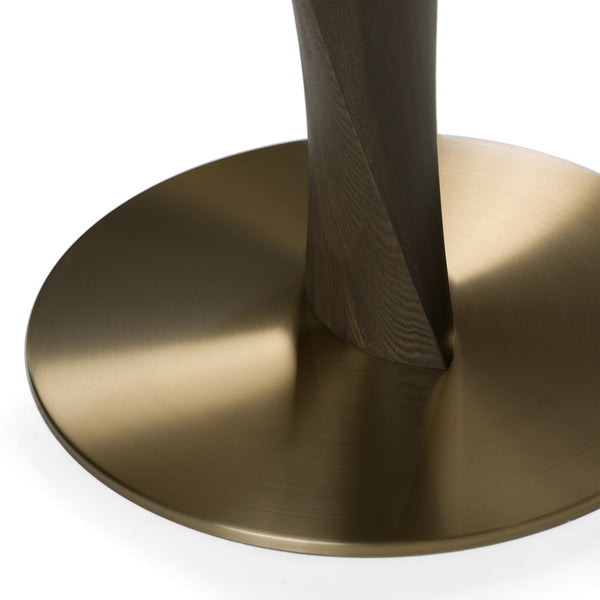 Calvary Mid-Century Modern Ceramic + Grey Ash Bar Table