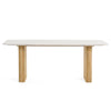 Modrest Cambridge White Marble & Mango Rectangular Dining Table Model VGEDRID120004-RCT