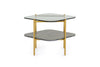 Modrest Cari Glam Gold & Glass End Table Model VGODLZ-247E-GOLD-ET