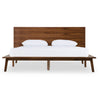 Modrest Carmen Mid Century Modern Walnut Bed Model VGMABR-79-BED