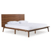 Modrest Carmen Mid Century Modern Walnut Bed Model VGMABR-79-BED