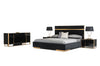 Queen Nova Domus Cartier Modern Black & Brushed Bronze Bedroom Set Model VGVCCARTIER-SET-Q