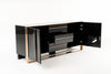 Nova Domus Cartier Modern Black & Rosegold Buffet Model VGVCG-A002