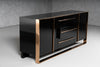 Nova Domus Cartier Modern Black & Rosegold Buffet Model VGVCG-A002