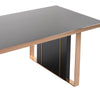 Nova Domus Cartier Modern Black & Rosegold Dining Table Model VGVCT-A002