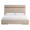 Modrest Cartier Modern Beige Velvet & Brushed Brass 4 Piece Bedroom Set Model VGVCBD-A-002-BGE-BED-4PC-SET