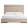 Modrest Cartier Modern Beige Velvet And Brushed Brass Ck Bed Model VGVC-BDAD02-BGE-BB-BED-CK