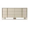 Modrest Cartier Modern Beige Velvet & Brushed Brass 4 Piece Bedroom Set Model VGVCBD-A-002-BGE-BED-4PC-SET
