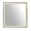 Nova Domus Cartier Modern Beige Shagreen Brushed Brass Mirror Model VGVC-J-A002-MR