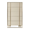Nova Domus Cartier Modern Beige Shagreen And Brushed Brass Chest Model VGVC-J-A002-CH