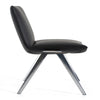 Modrest Cedric Modern Black Vegan Leather Accent Chair Model VGFU-F2313-BLK