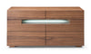Modrest Ceres Contemporary Led Walnut Dresser Model VGWCCG05D-WAL-DRS