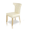 A&X Beatrice White Leather Dining Chair Model VGUNAC043