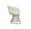 Modrest Chandler Modern Beige Velvet & Gold Dining Chair Model VGZAY007-BEI-DC