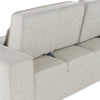 Divani Casa Chapel Modern Light Grey Fabric Sectional Sofa & Ottoman Model VGMB-1686-GRY