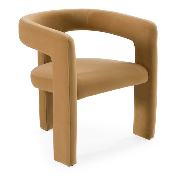 Cherish Modern Tan Fabric Dining Chair