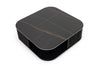 Modrest Chip Modern Black Ceramic & Black Ash Square Coffee Table Model VGDW-DW5008-08