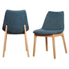 Modrest Chrissy Modern Blue Fabric Dining Chair (Set Of 2) Model VGTSBLOOM-BLUE-DC