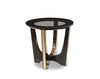 A&X Talin Modern Black Crocodile & Rosegold End Table Model VGUNCK813-60